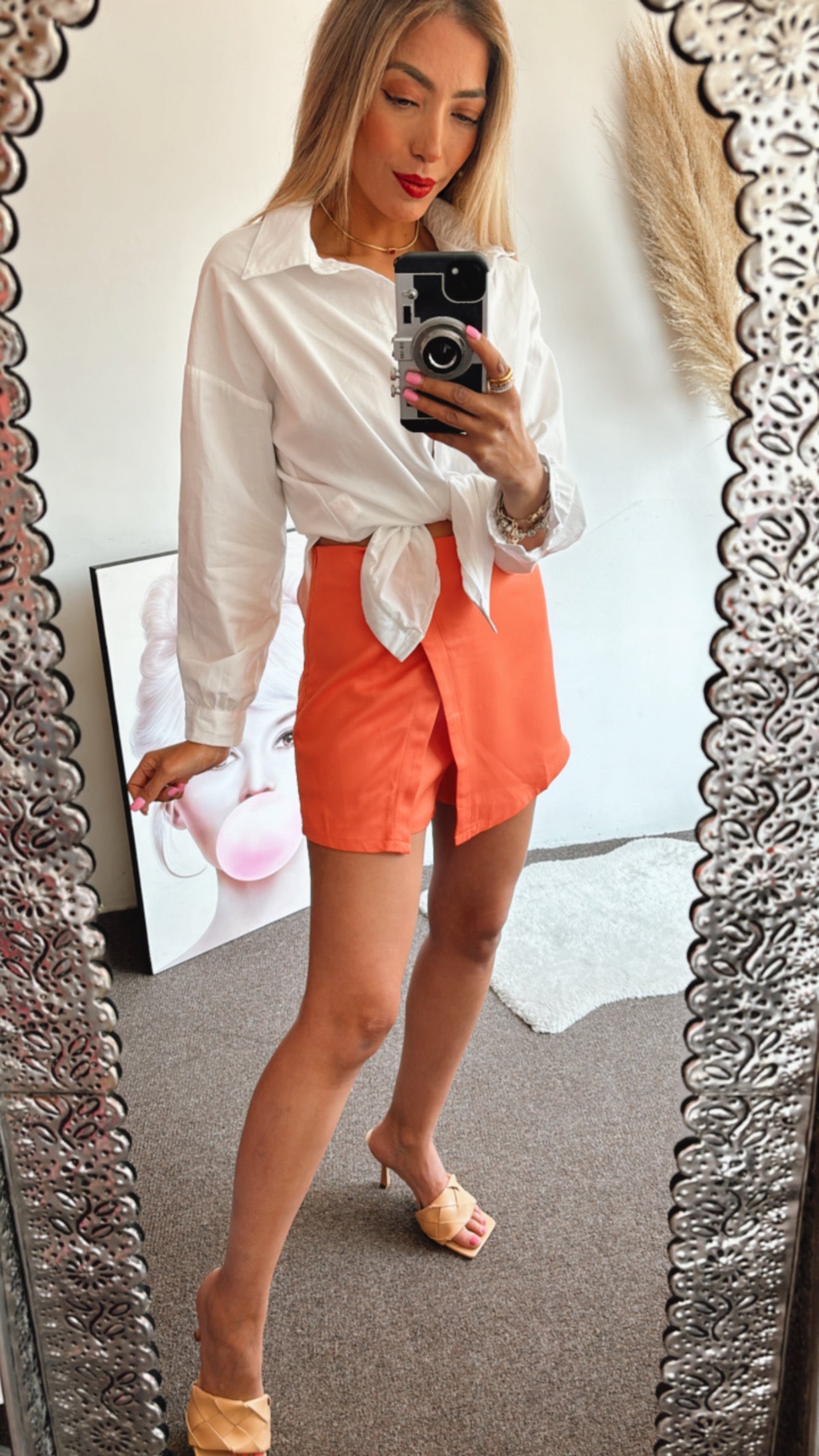 FALDA-SHORT SALMÓN