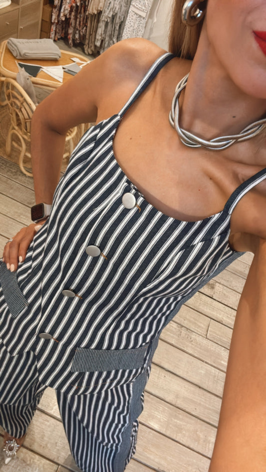 SET CHALECO Y PANTALÓN RAYAS