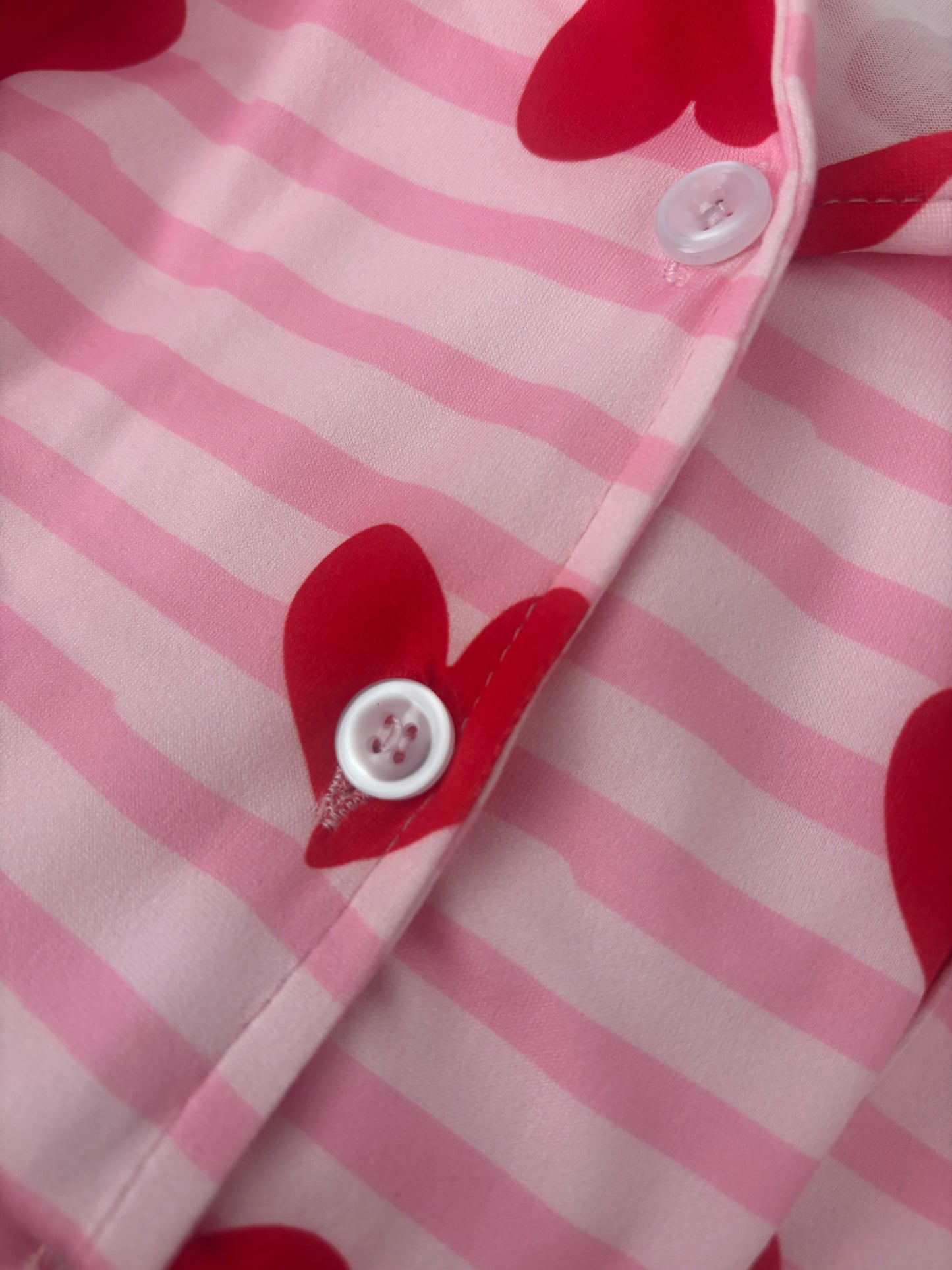 PIJAMA CORAZÓN BOTONES