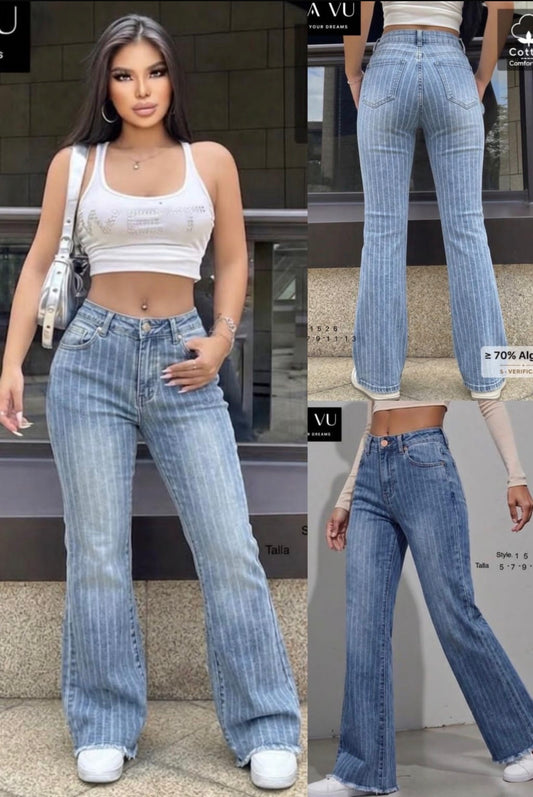 JEANS BOOT CUT RAYAS