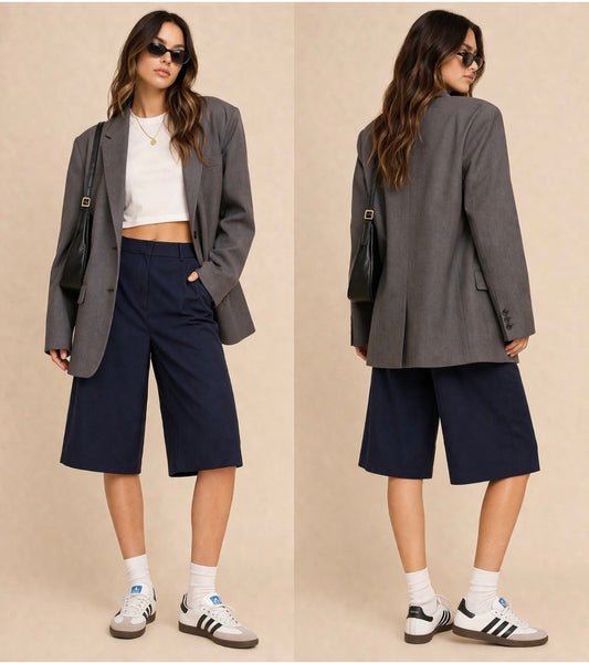 BERMUDA DE VESTIR NEGRO