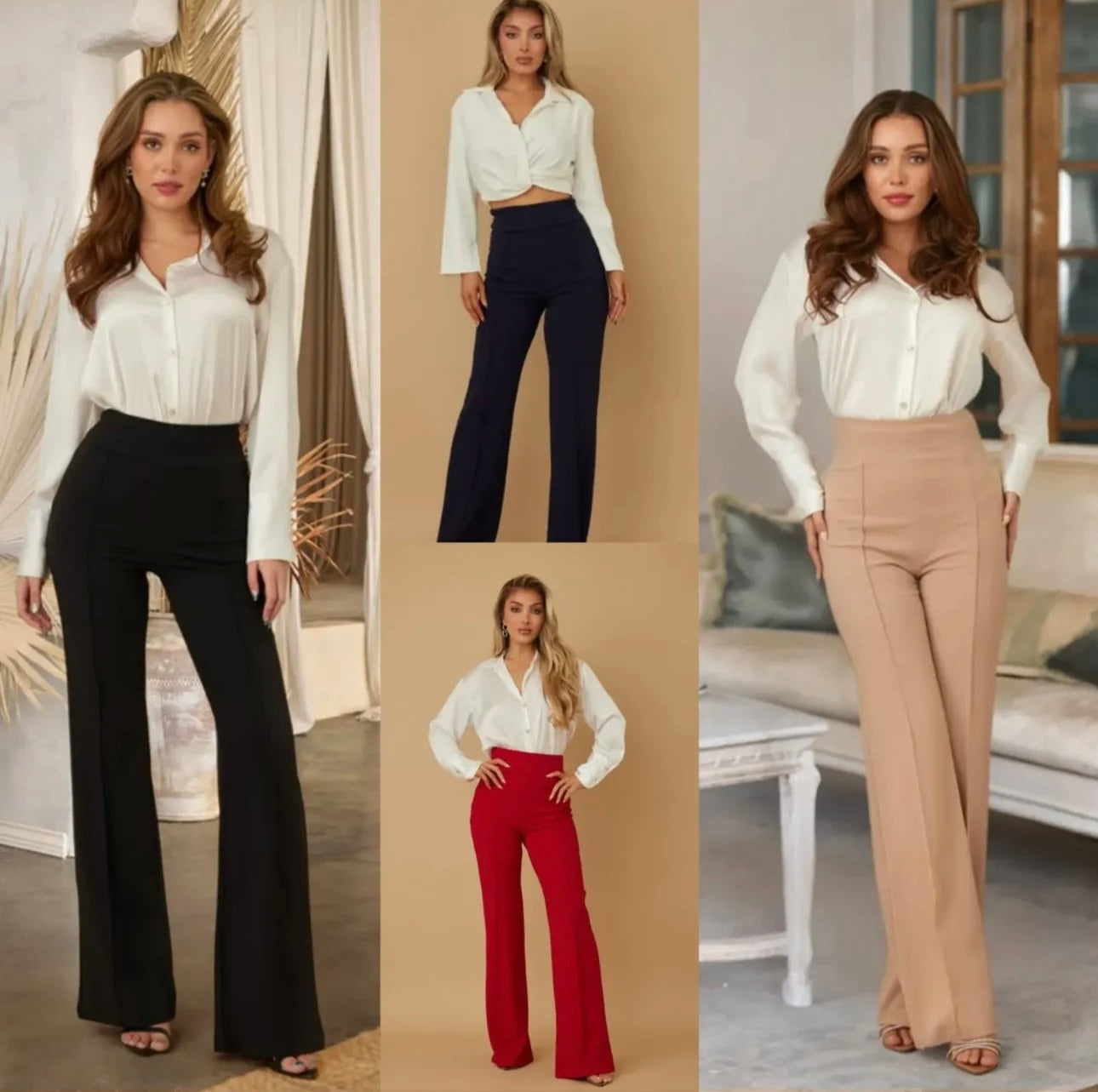 PANTALÓN RECTO NEGRO