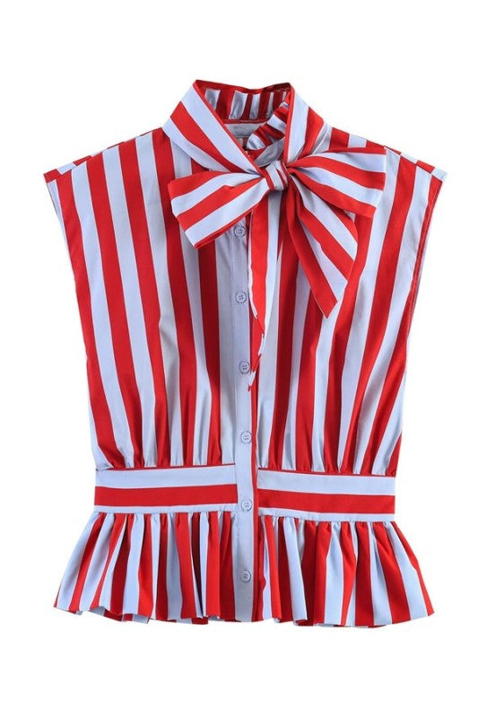 CAMISA RAYAS NUDO MANGA SISA