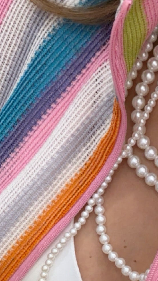 CONJUNTO CHAQUETA Y PANTALÓN RAYAS COLORES