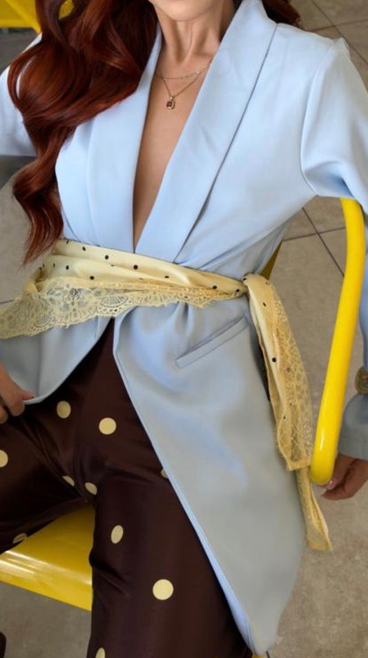 BLAZER CON SOLAPA AZUL PASTEL