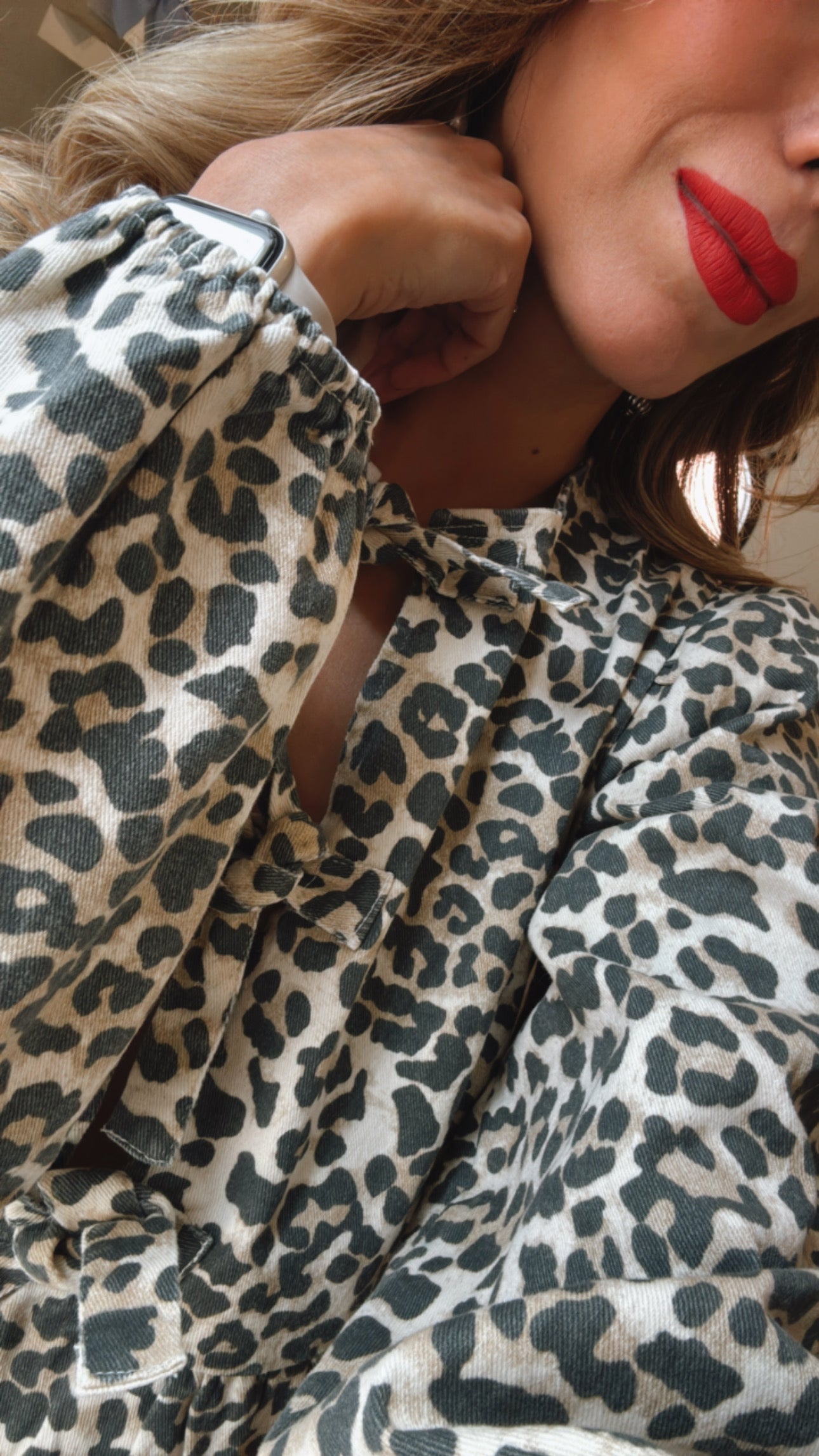 VESTIDO LEOPARDO DENIM