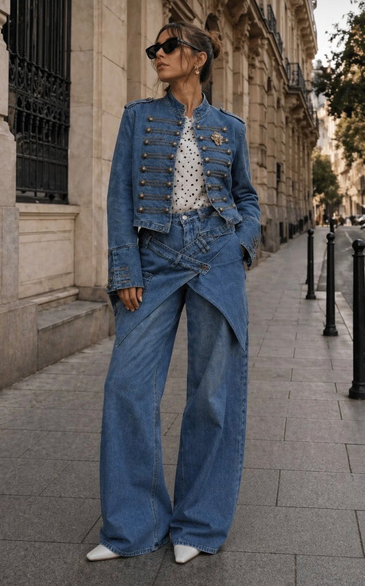 CHAMARRA MILITAR MEDIUM BLUE