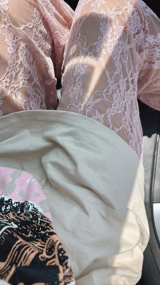 PANTALÓN ENCAJE ROSA