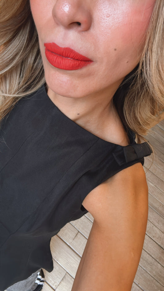 TOP PEPLUM NEGRO