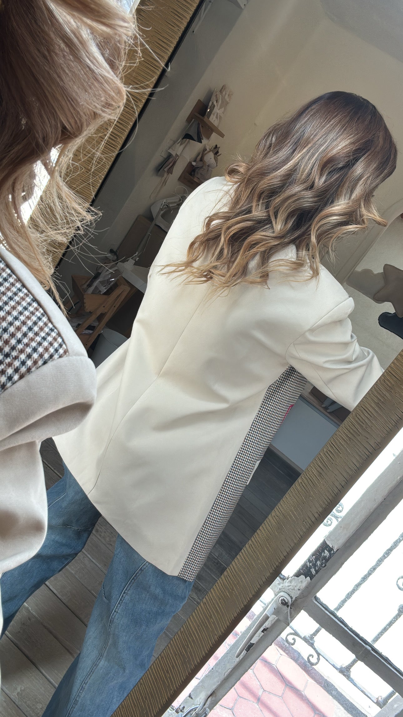 BLAZER GRÁFICOS BEIGE