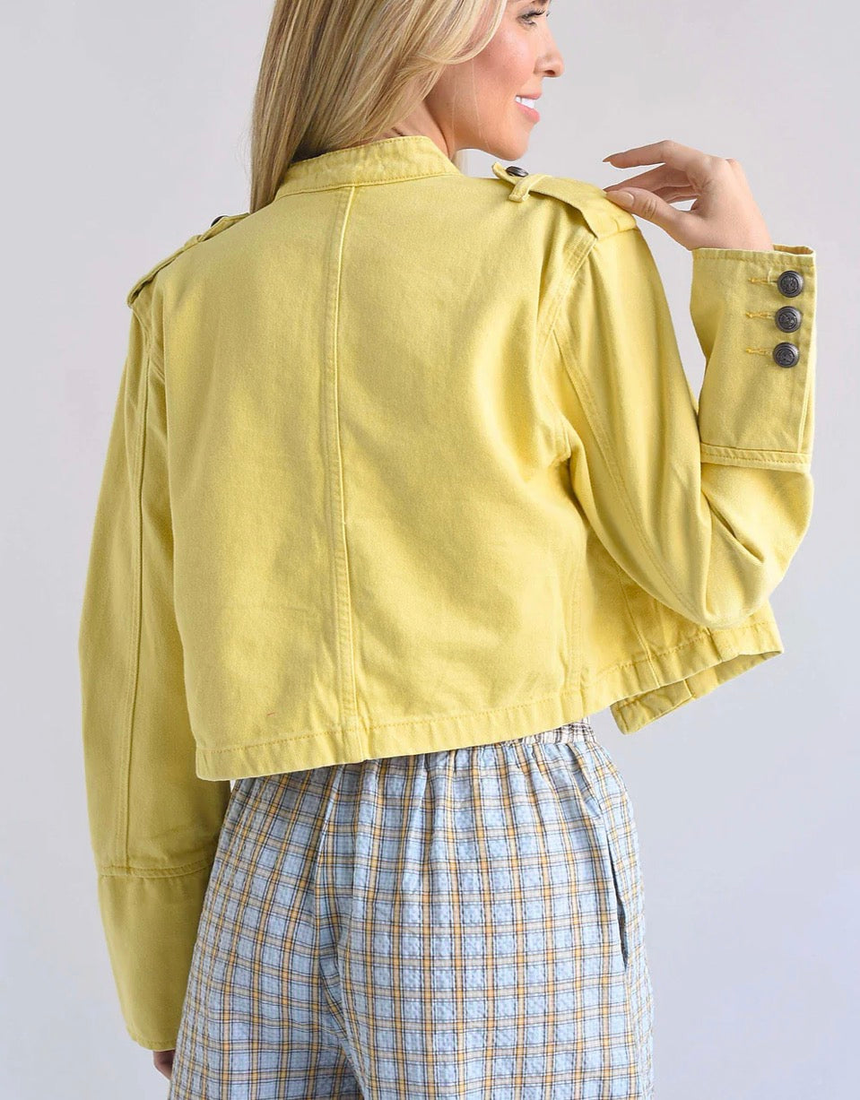 CHAMARRA MILITAR AMARILLO