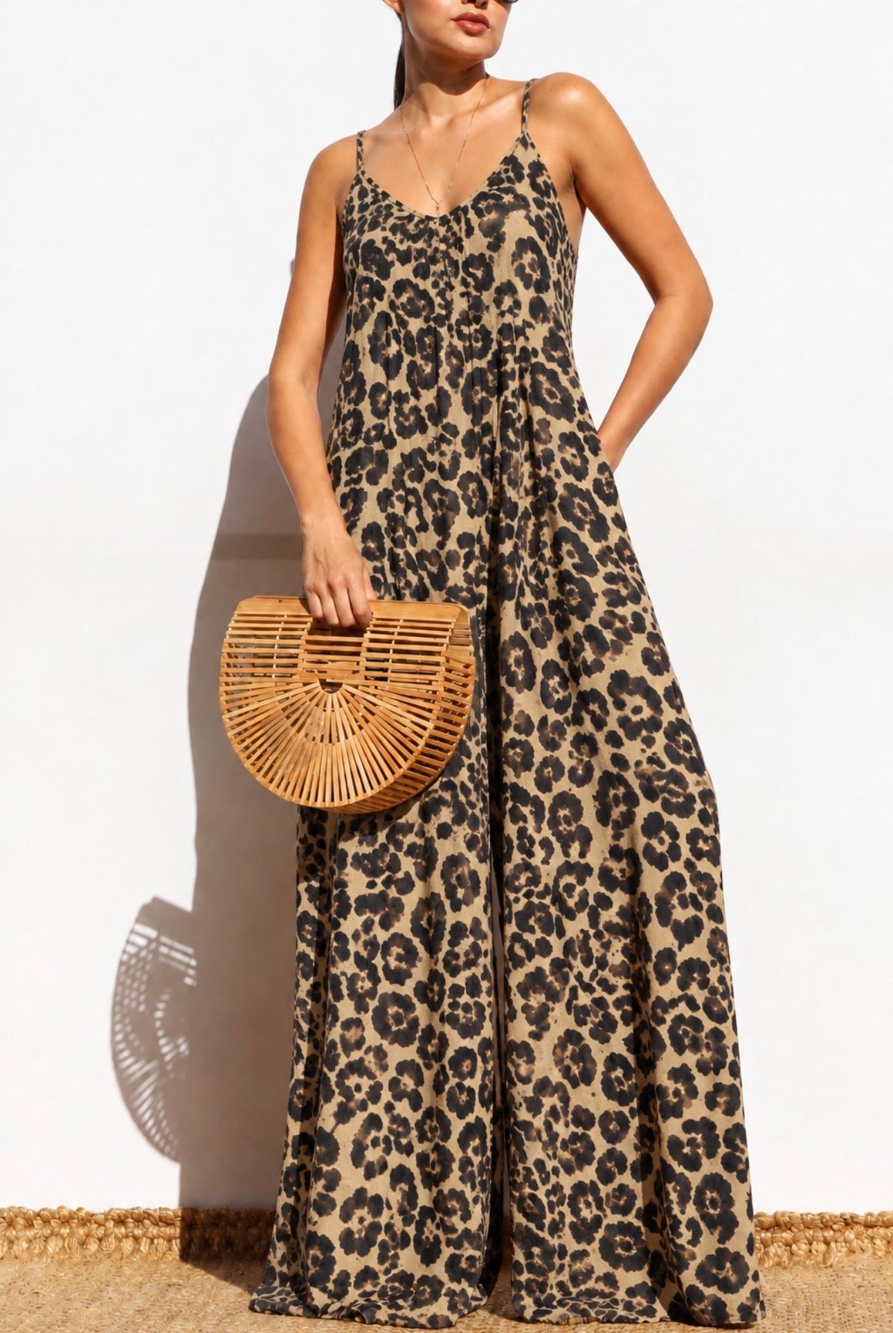ENTERIZO TIRANTES LEOPARDO
