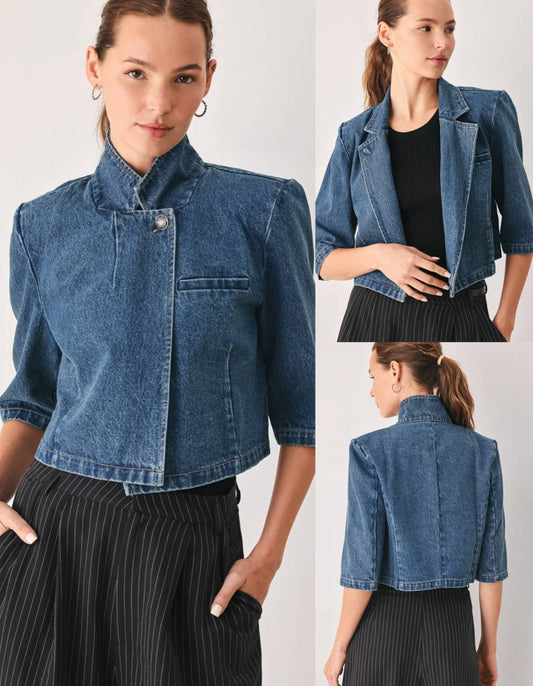 BLAZER DENIM MANGA 3/4