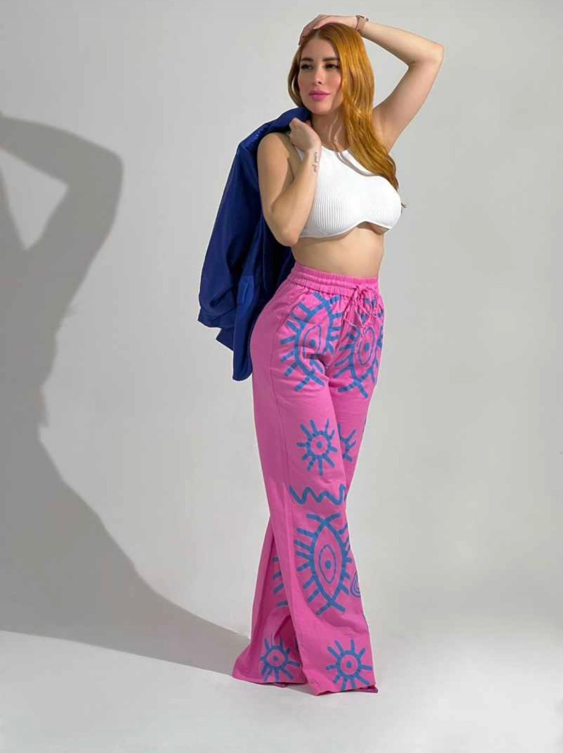 PANTALÓN OJITOS ROSA