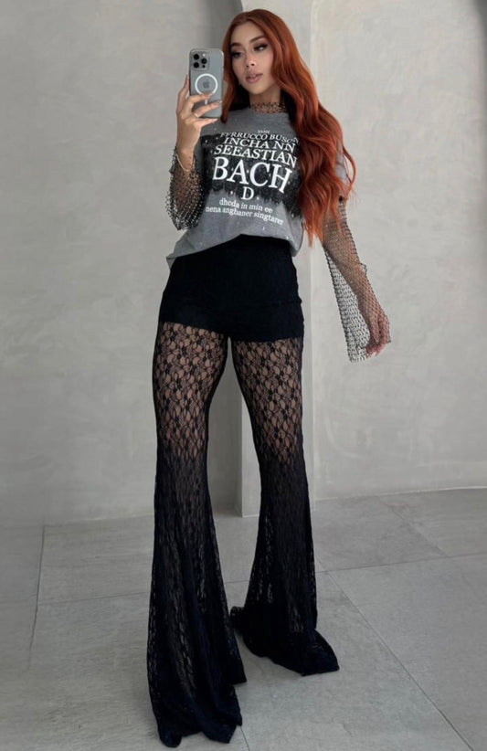 PANTALÓN ENCAJE NEGRO