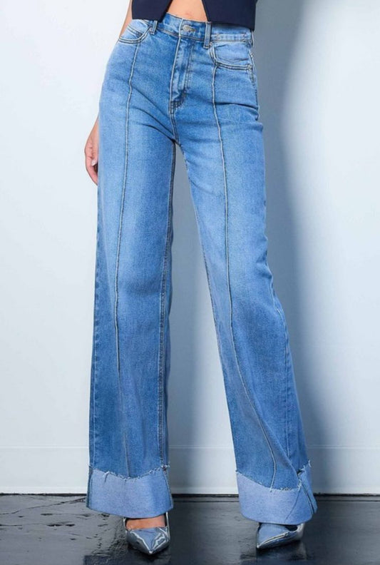 JEANS DOBLADILLO