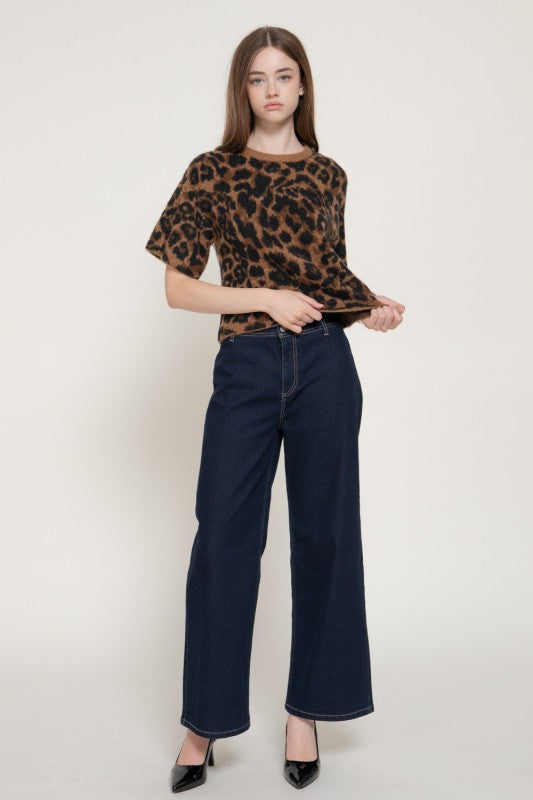 SUÉTER PUNTO LEOPARDO