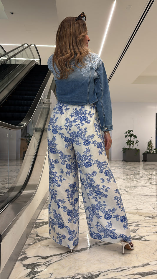 CHAMARRA DENIM FLORES