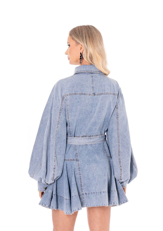 VESTIDO VUELO DENIM