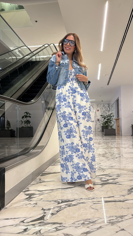 CHAMARRA DENIM FLORES