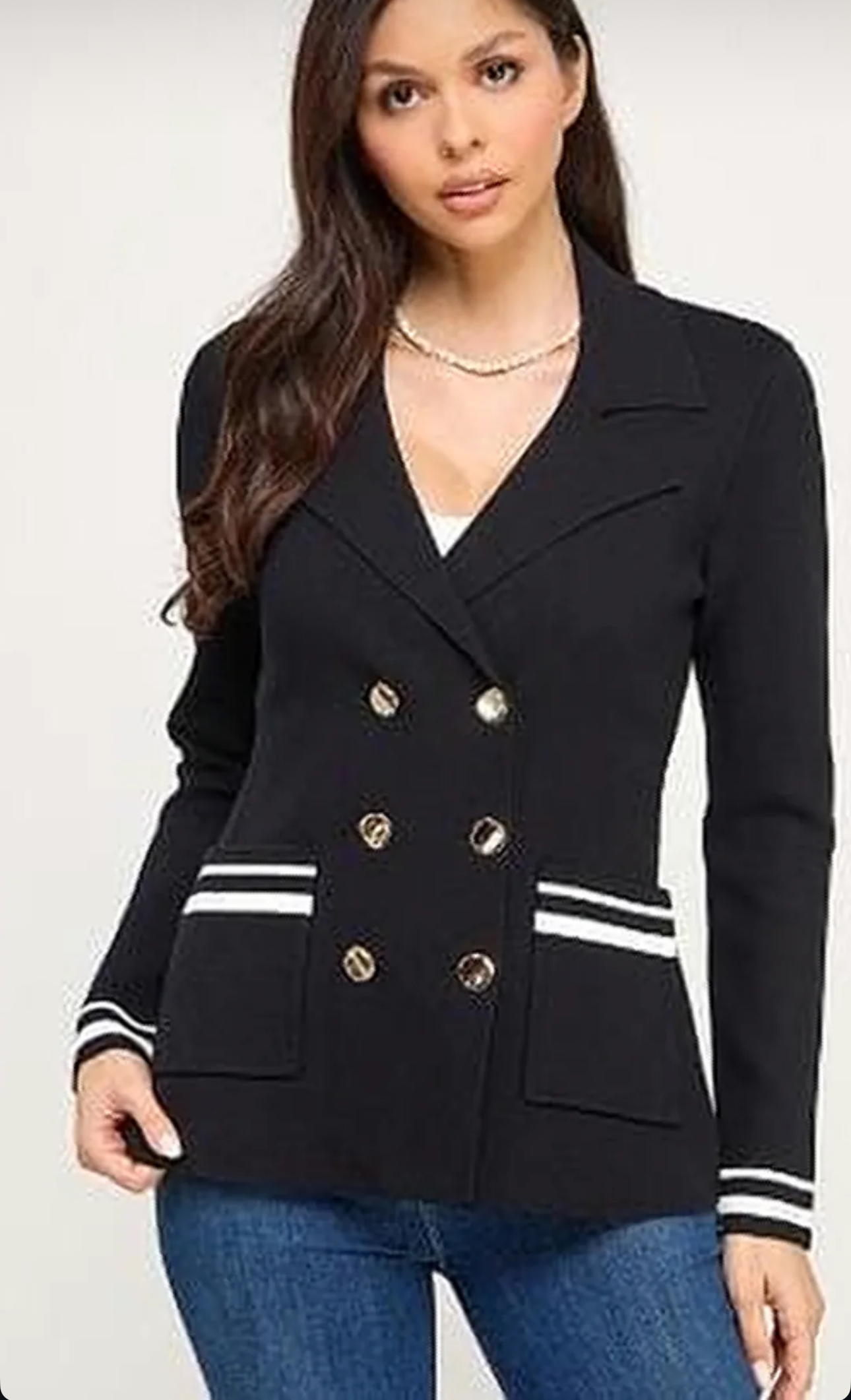 BLAZER DE PUNTO CON BOTONES