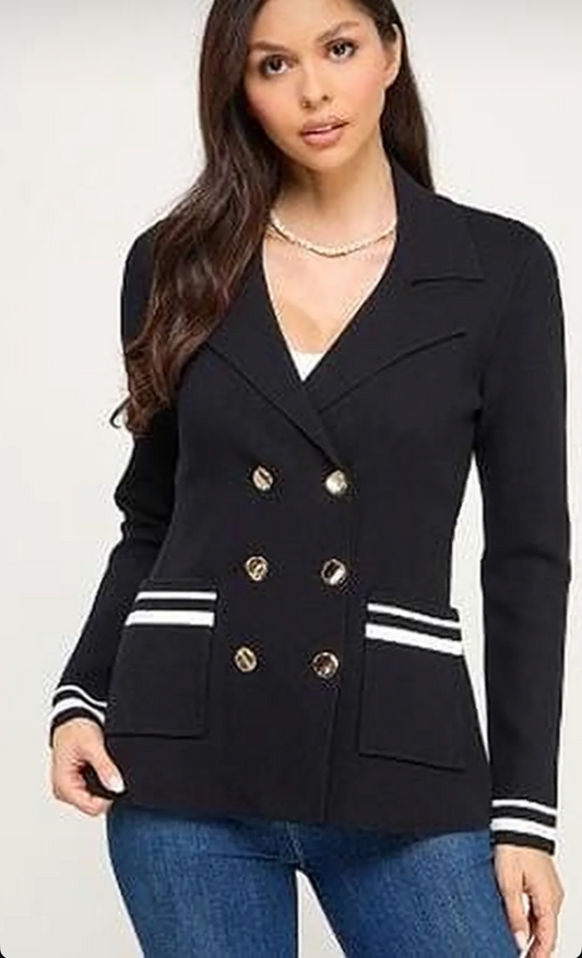 BLAZER DE PUNTO CON BOTONES