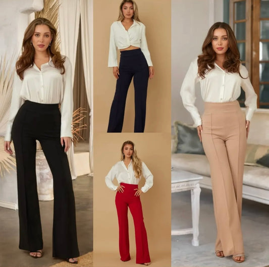 PANTALÓN RECTO NEGRO