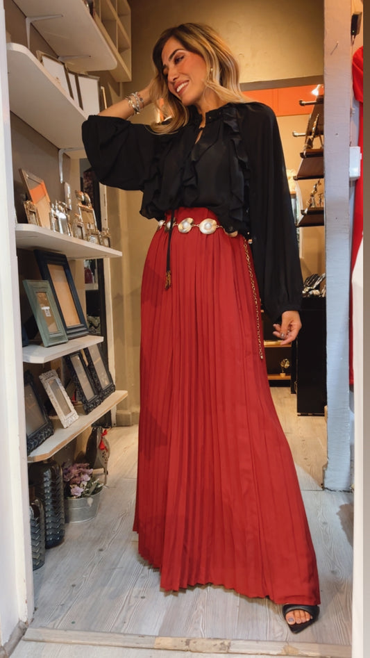 BLUSA NEGRO OLANES