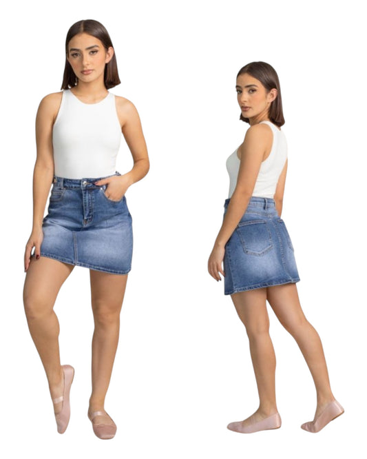FALDA CORTA DENIM