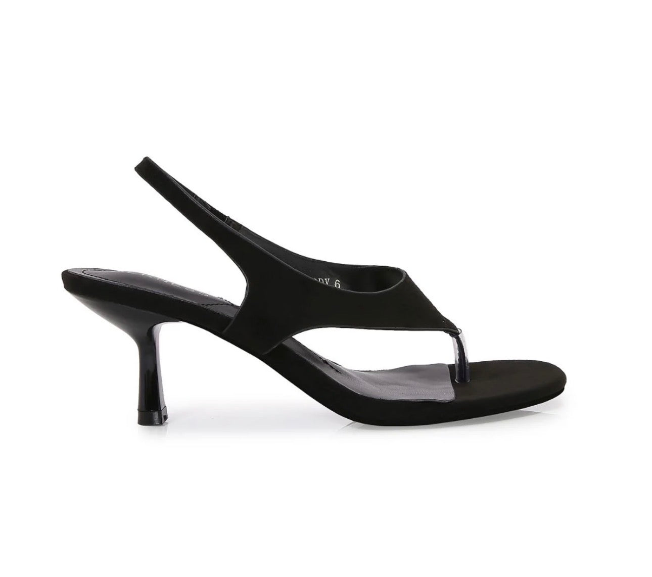 THONG SANDALS NEGRO SUEDE