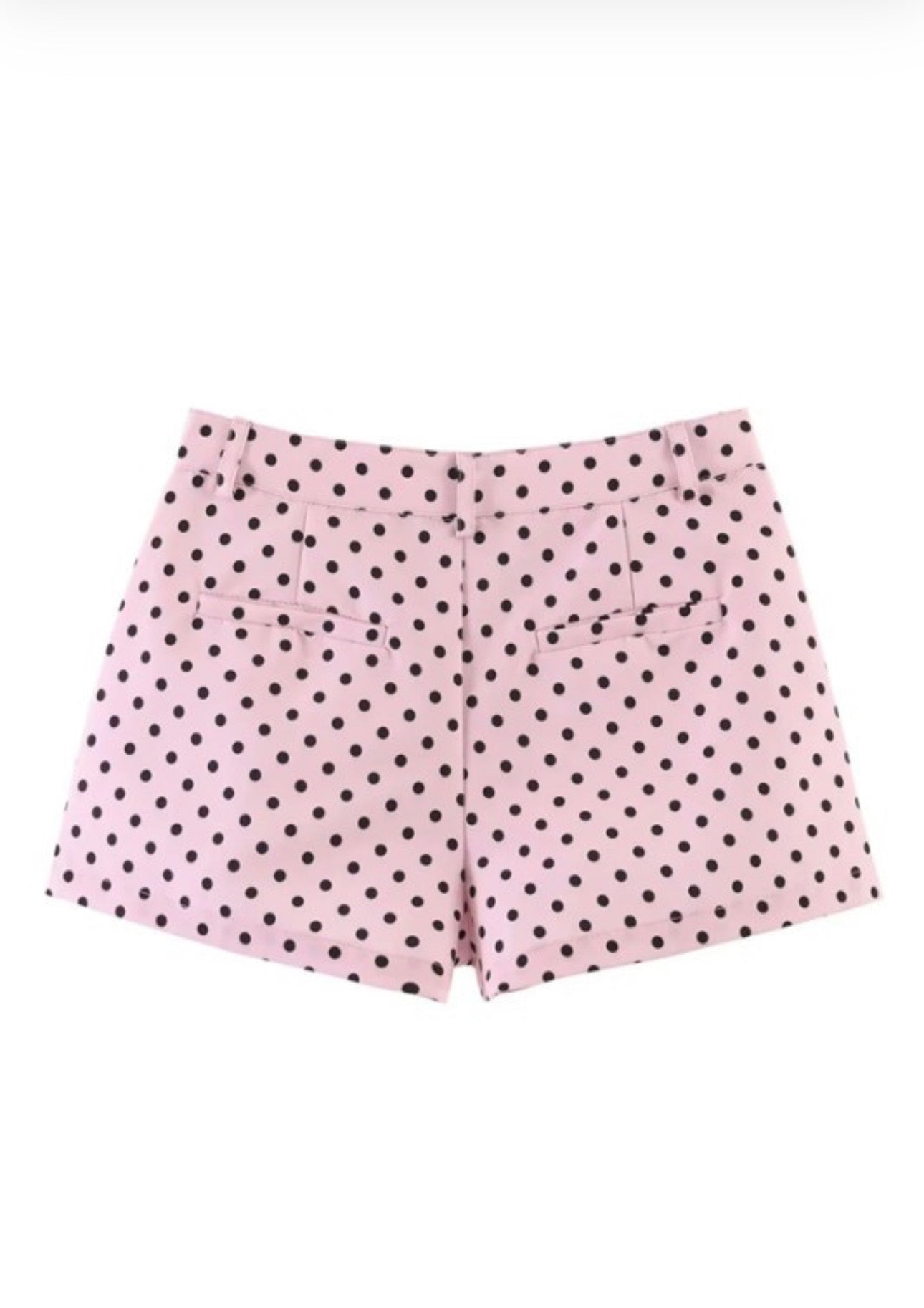 SET CHAQUETA Y SHORTS POLKA DOTS ROSA