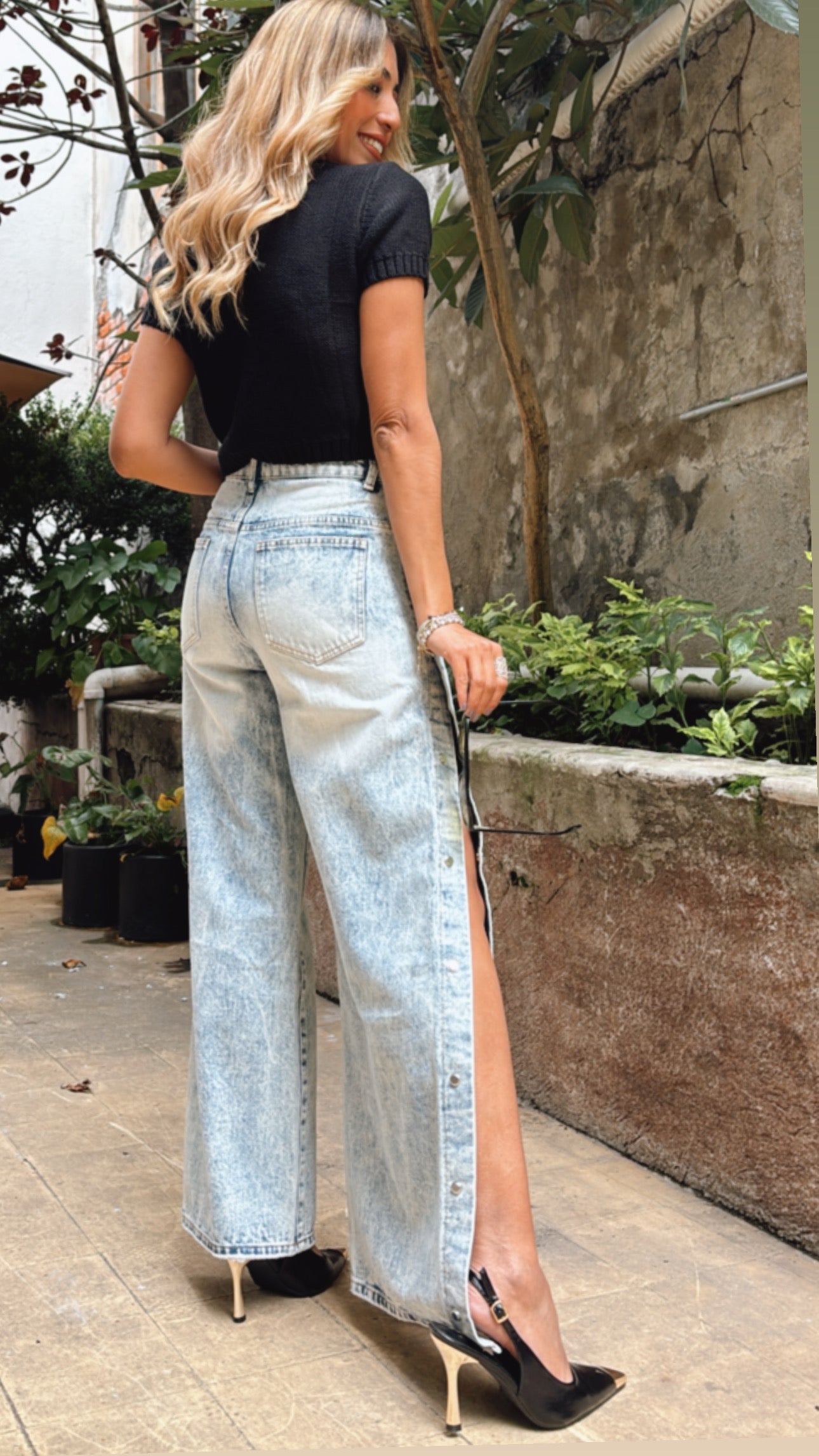 JEANS BOTONES LATERAL