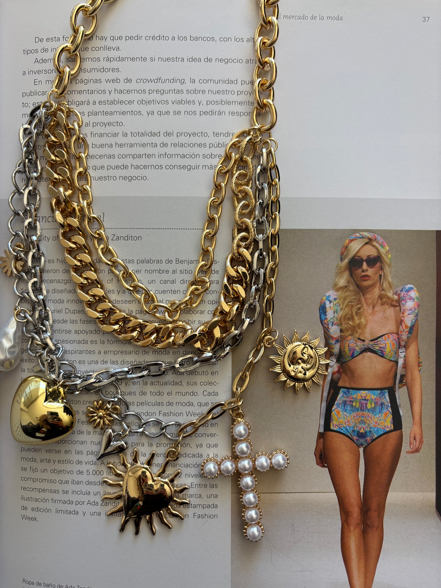 COLLAR CADENAS MULTI CHARMS