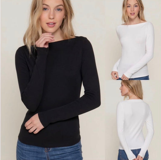 BLUSA DE MANGA LARGA BLANCO