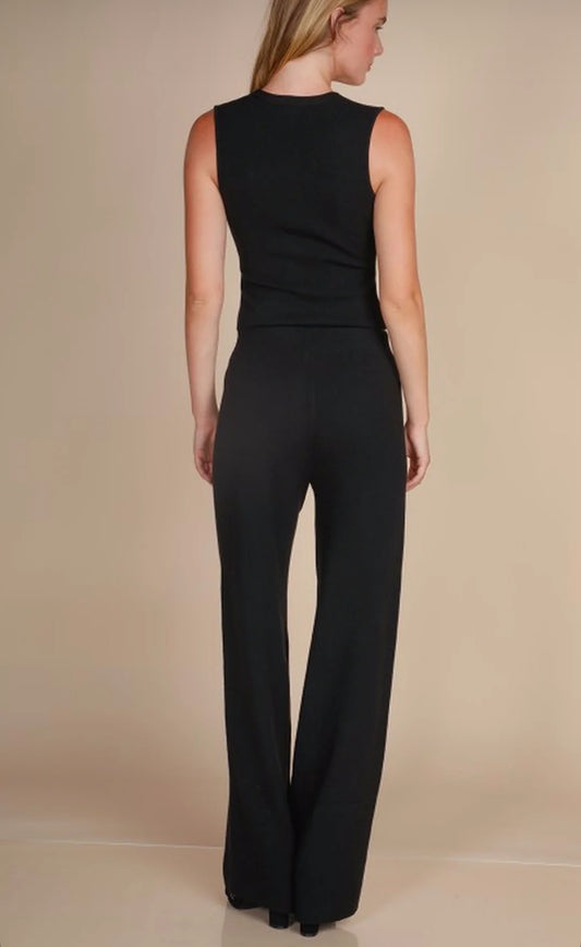 SET CHALECO Y PANTALÓN PUNTO