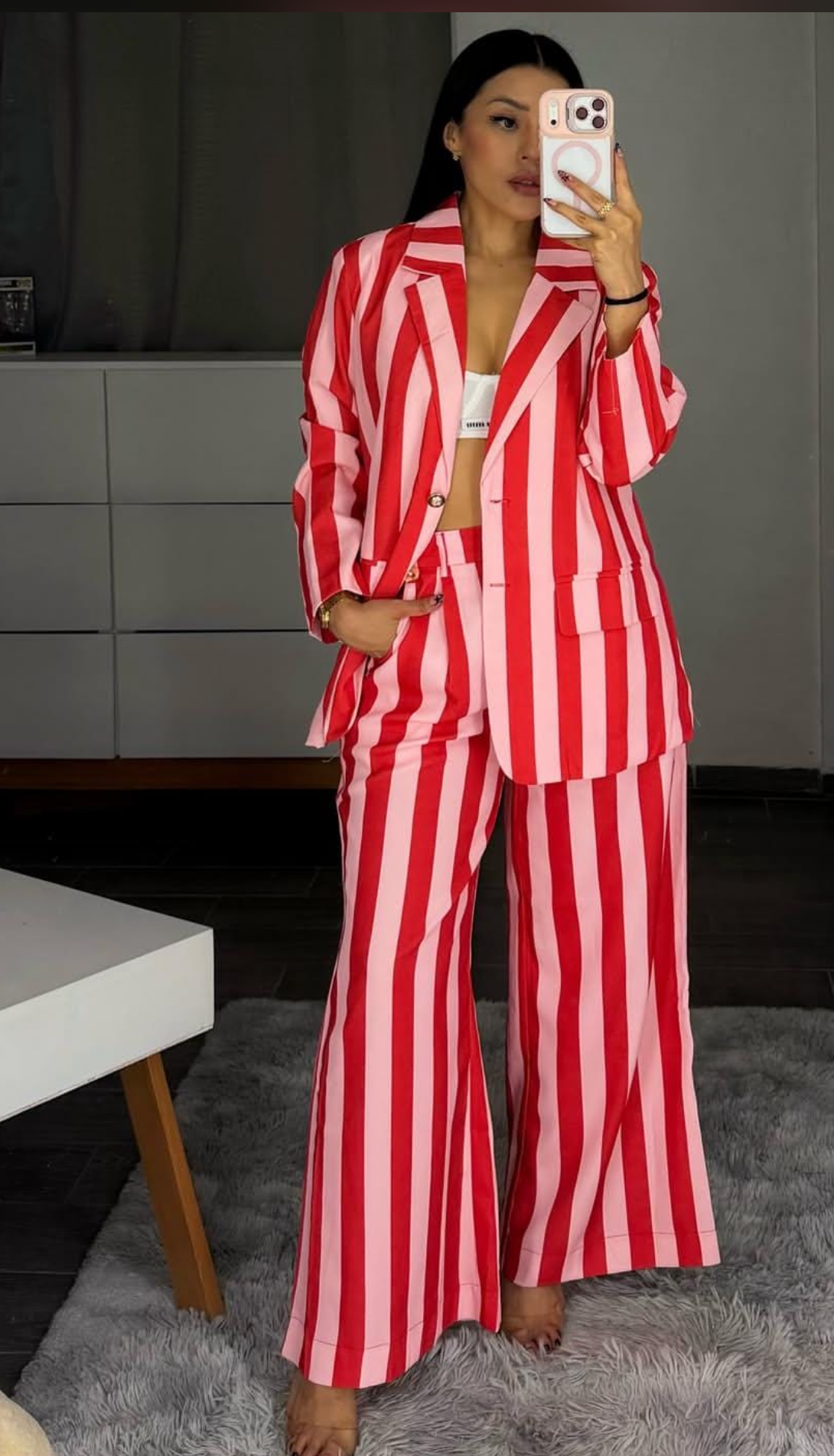 TRAJE SASTRE RAYAS BITONO
