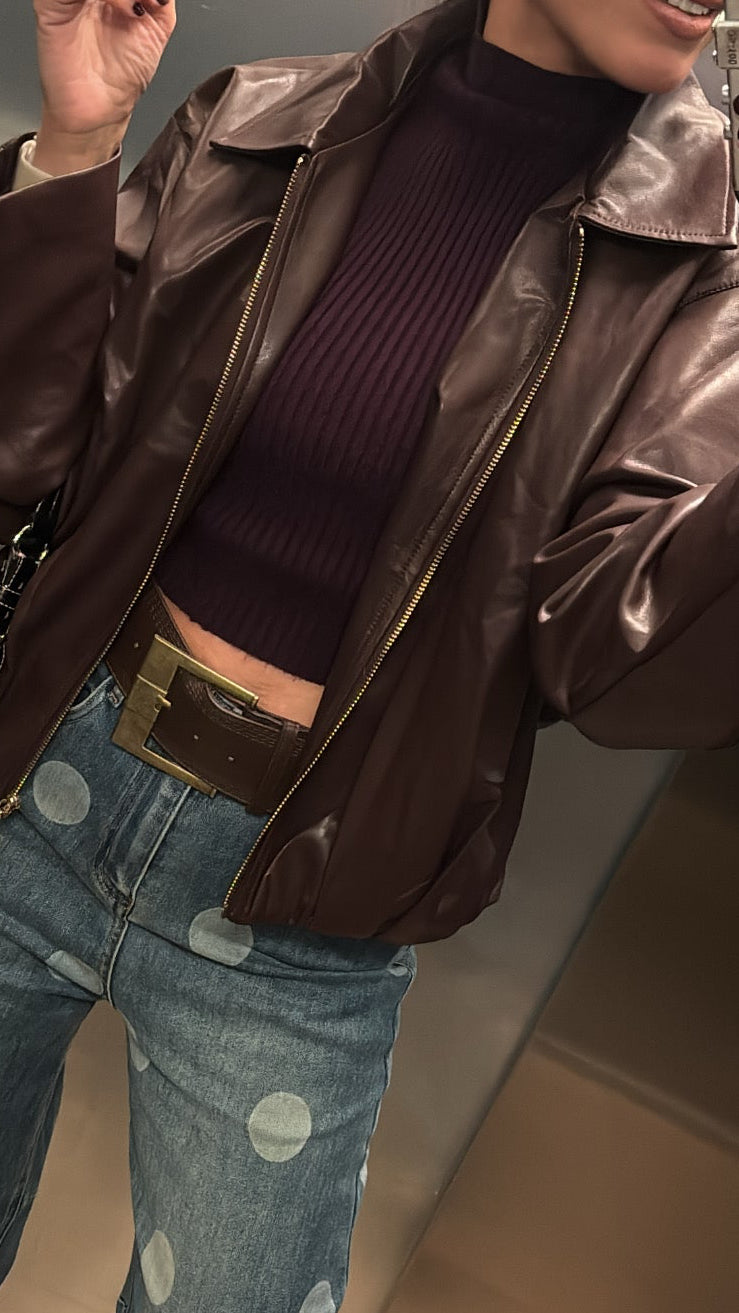 CINTURÓN HEBILLA CHOCOLATE