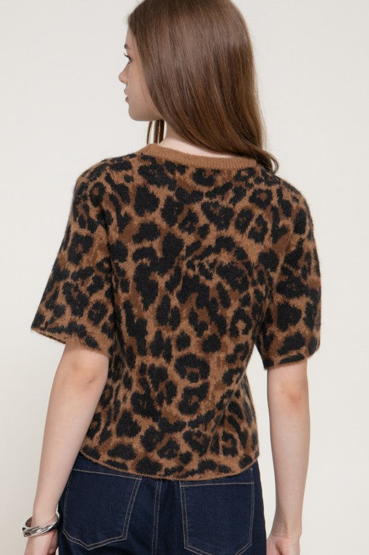SUÉTER PUNTO LEOPARDO