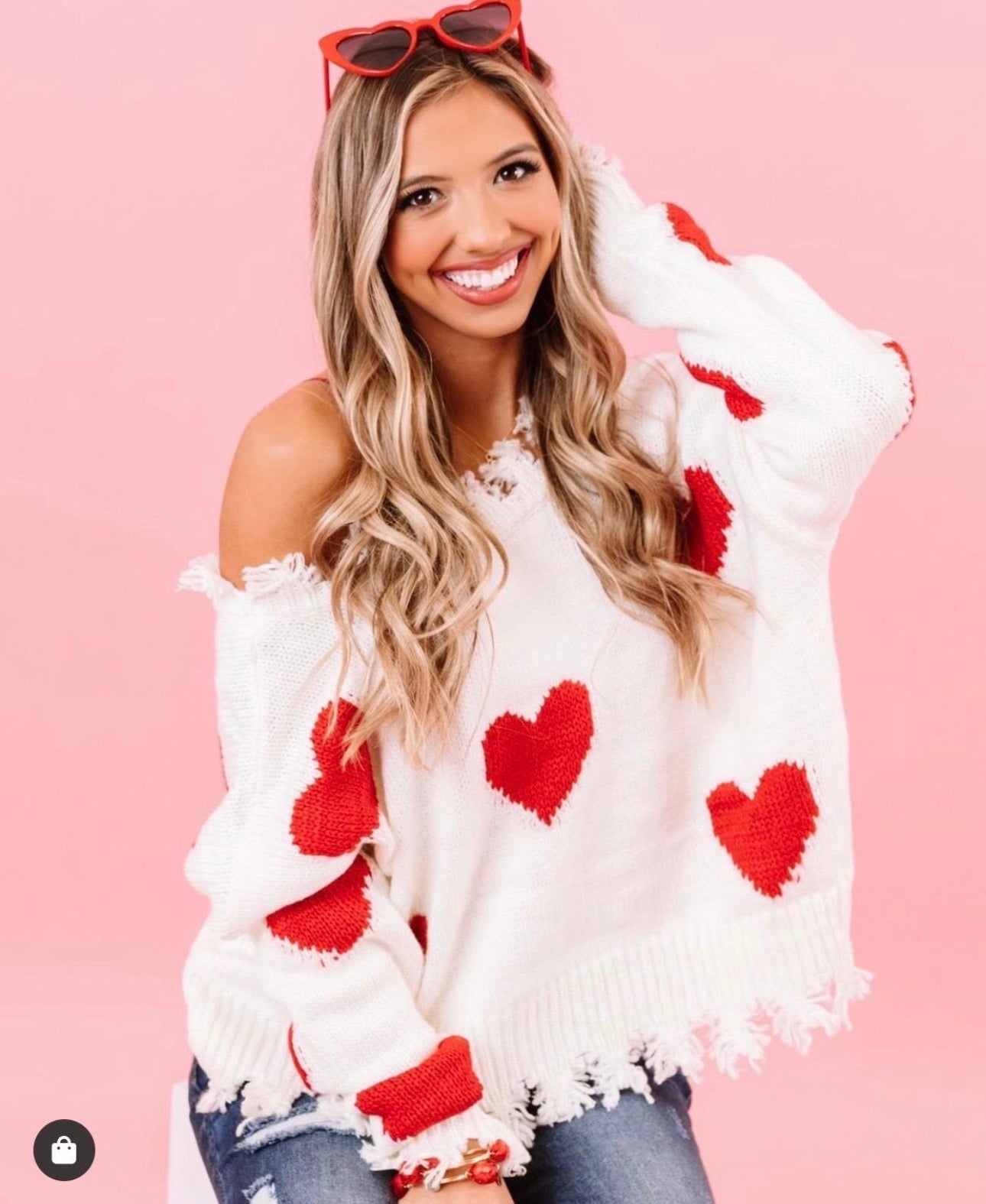 SUÉTER DESHILADO CORAZONES