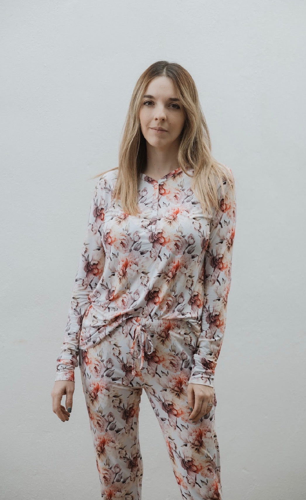 PIJAMA PEONIAS FLOR MUJER