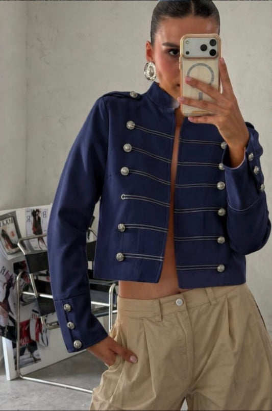 BLAZER MILITAR AZUL