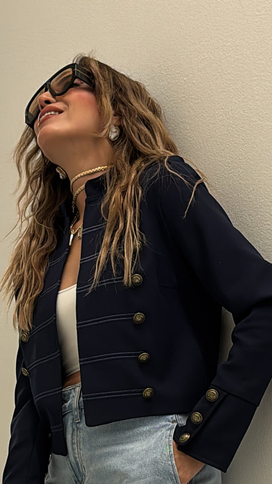 BLAZER MILITAR AZUL