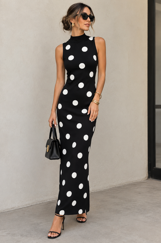 VESTIDO PUNTO LUNARES