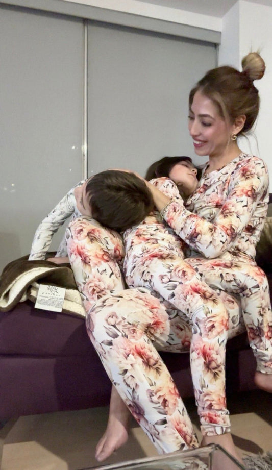 PIJAMA DE BAMBÚ FLORES MUJER