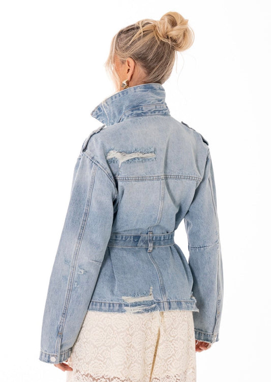 CHAMARRA DENIM CINTA