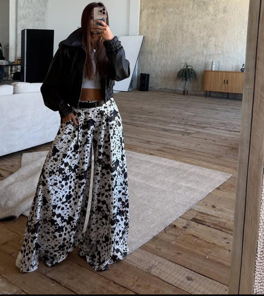 PANTALÓN ESTAMPADO TIPO PALAZZO