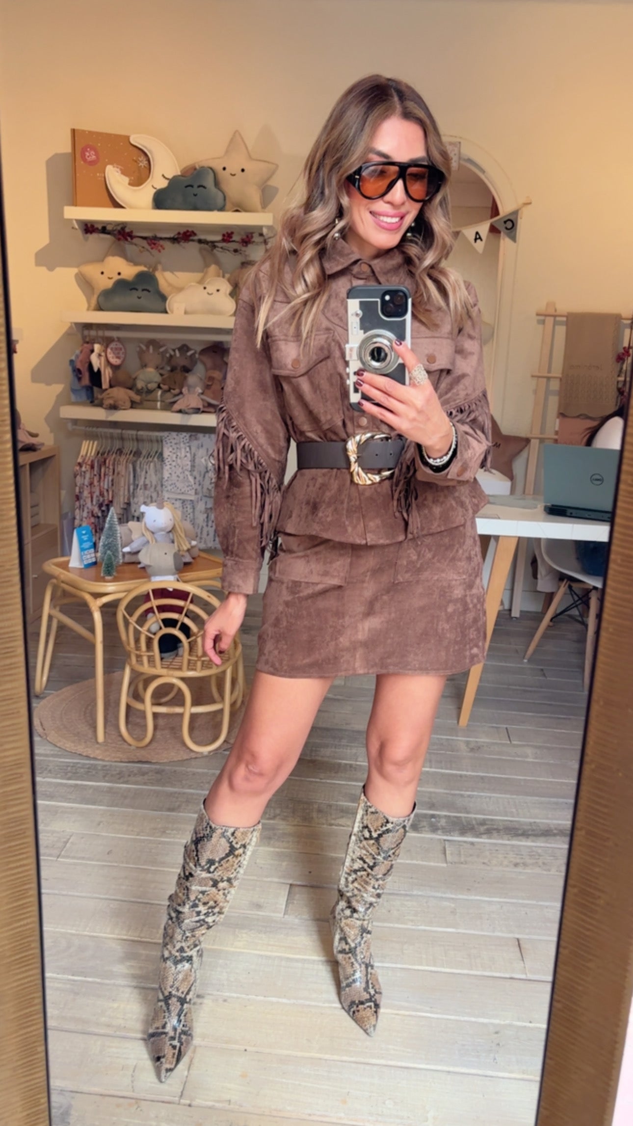 CONJUNTO SUEDE FLECOS