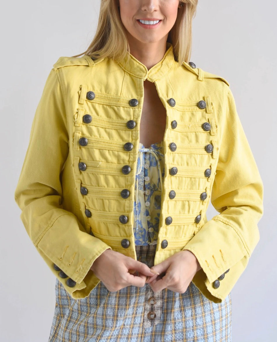 CHAMARRA MILITAR AMARILLO