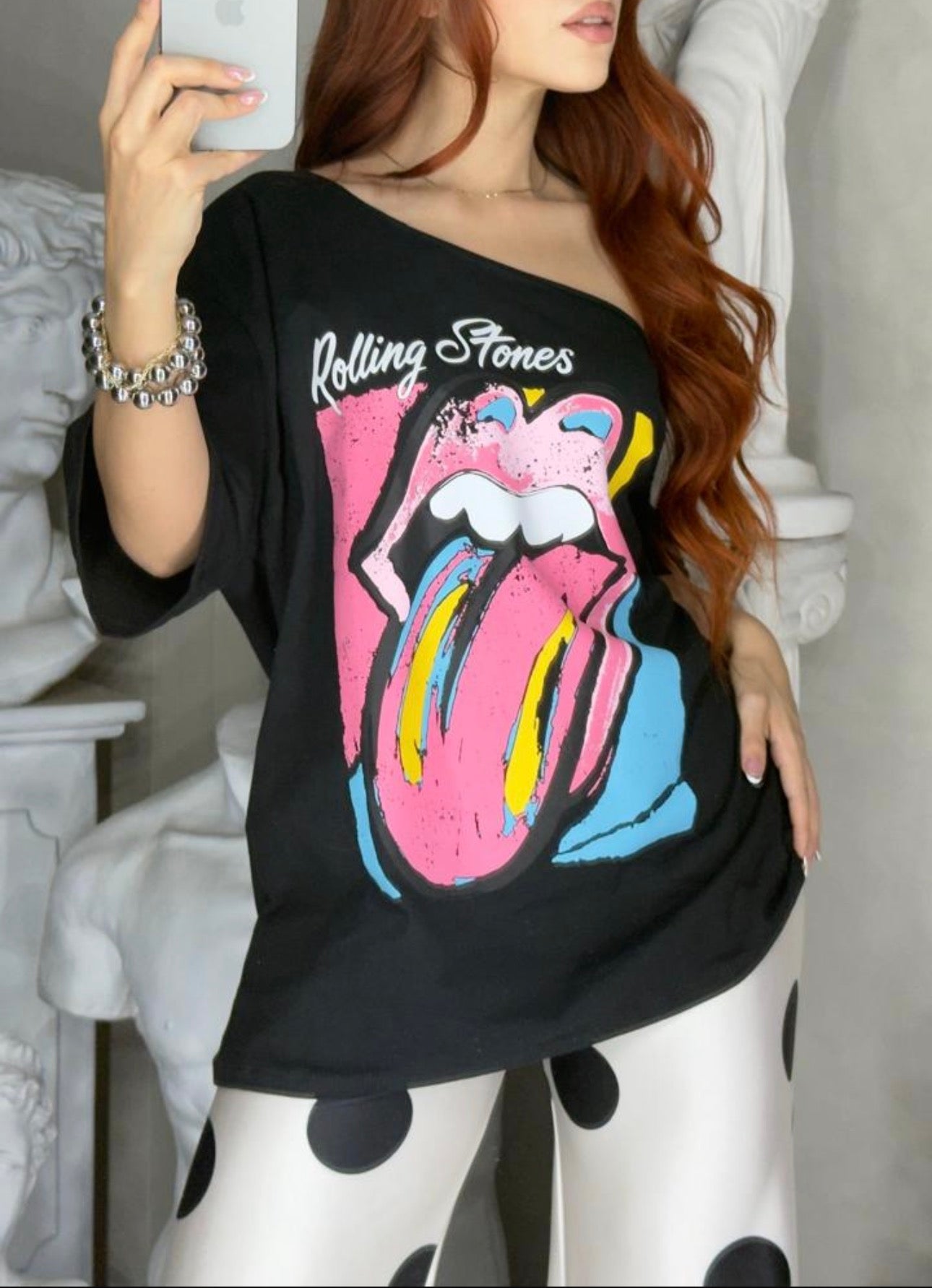 TSHIRT ROLLING NEGRO