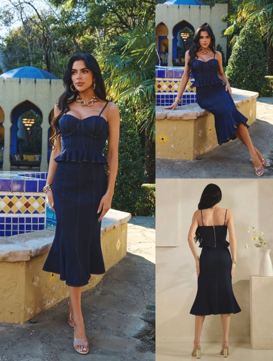 FALDA SIRENA DENIM
